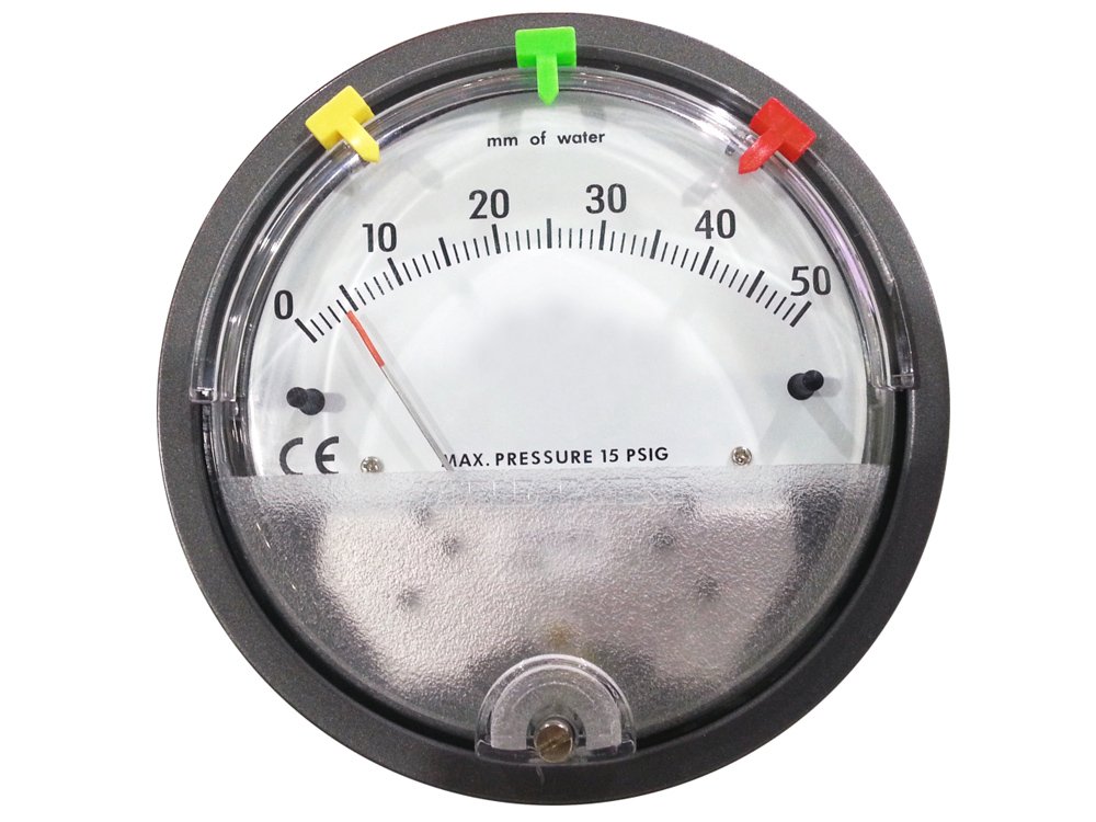 Differential Pressure Gauge along with Calibration Certificate Amazon