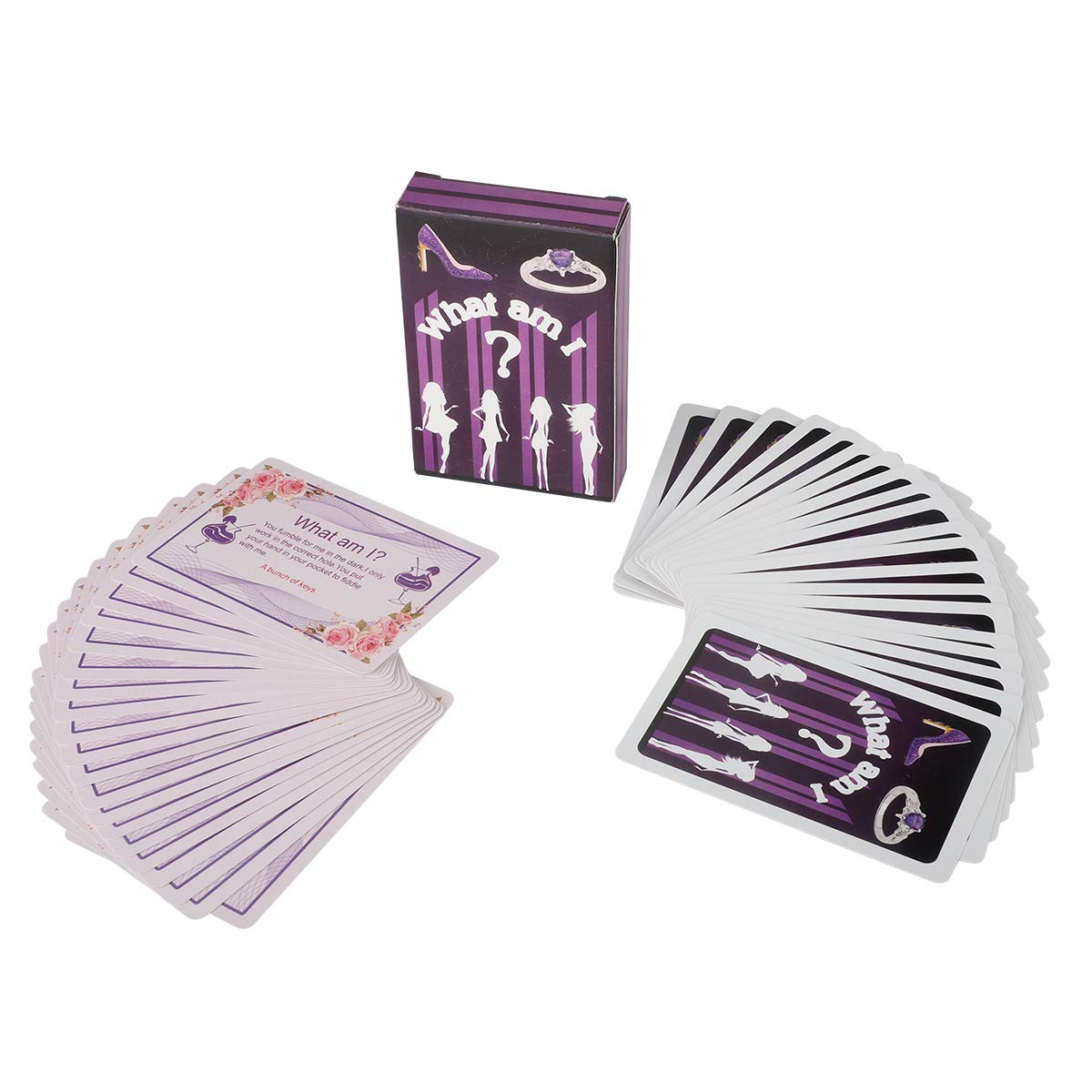 innobase Hen Night Party Girls Night Out Games - Dare & Truth / WHAT AM I Cards, Hilarious Hen Party Dare Cards Hen Night Fun Games for Adults Team Bride To Be bridal shower, 2 Games