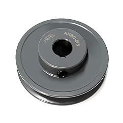 QWORK Single Groove Web Sheaves, 3"OD 5/8"Bore