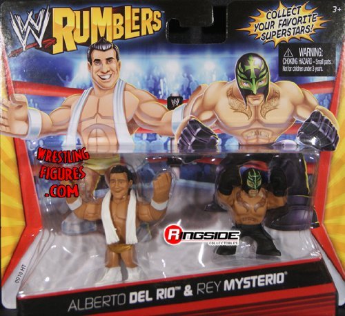 Buy ALBERTO DEL RIO & REY MYSTERIO - WWE RUMBLERS TOY WRESTLING ACTION ...