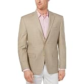 Lauren Ralph Lauren Mens Lexington Plaid Blazer Sportcoat Tan 40L