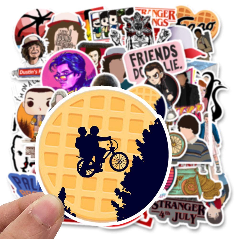 50 pcs Stranger Things Sticker Funny Waterproof Vinyl Stickers for Laptops, Hydro Flasks,Water Bottles,Computers,Phone,Skateboard