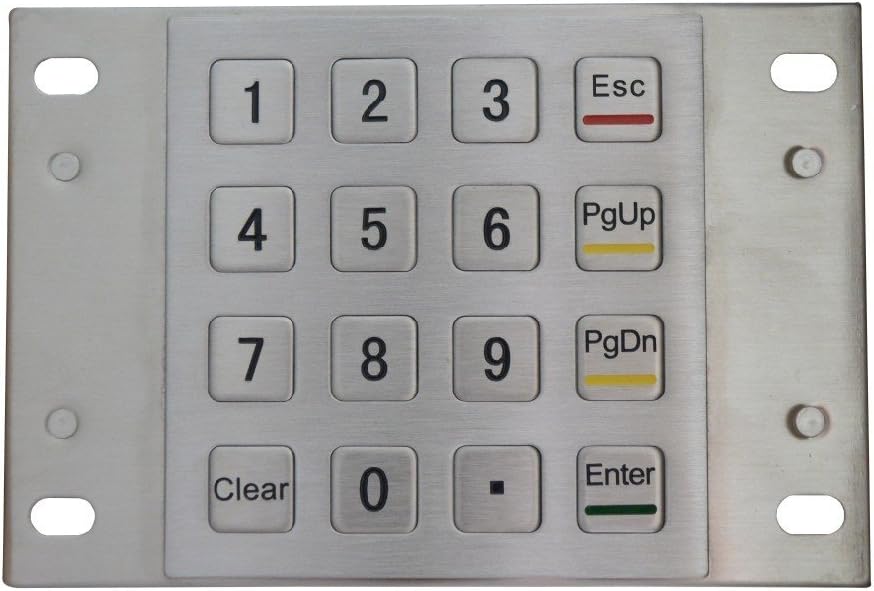 Pin Pad with Waterproof Terminal Keyboards ATM keypads Military Keyboards IP65 Keyboards Weatherproof keypads Matrix keypads