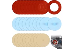 Kingdder 30 Pcs Half and Full Face Respirator Mask Replacement Parts Compatible with 6000 Series Inhalation Port Gasket 6895 and Inhalation Valve 6893 and Valve Replacement 6889, Each 10 Pcs