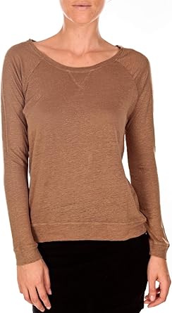 tee shirt lin femme manches longues