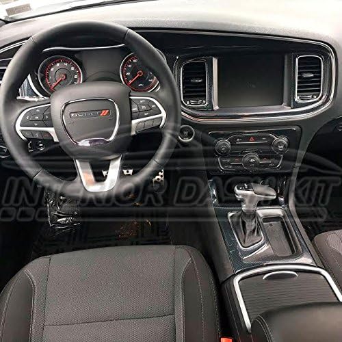 DODGE CHALLENGER INTERIOR CARBON FIBER DASH TRIM KIT SET 2015 2016 2017