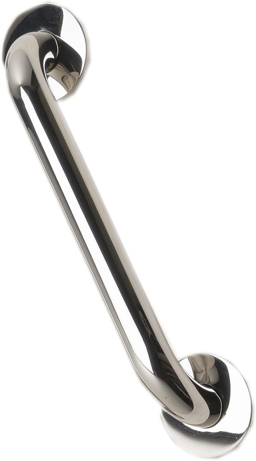 NRS Healthcare Polished Stainless Steel Grab Rail 30cm (12") Length Amazon.co.uk Health