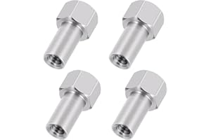 DEWOKI M2 Long Wheel Nuts 5mm 4Pcs for Axial SCX24 1/24 RC Crawler Upgrade