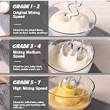Leaflai Hand Mixer 7 Speed Electric Cake Whisk with 5 Stainless Accessories view 4
