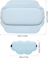 MAIXINNEW Bathtub Pillow Waterproof Ergonomic Suction Headrest Cushion w/ Sleep view 2