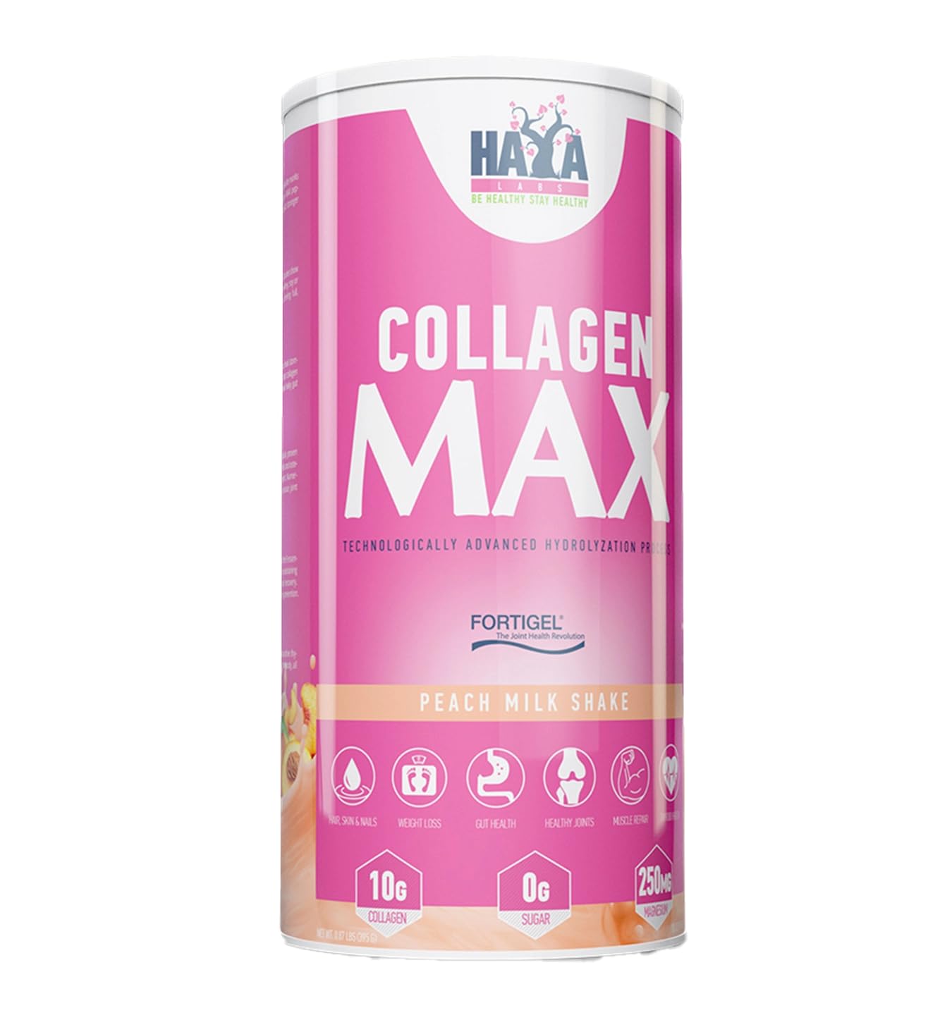 Haya Labs Collagen Max, Peach, 520 g