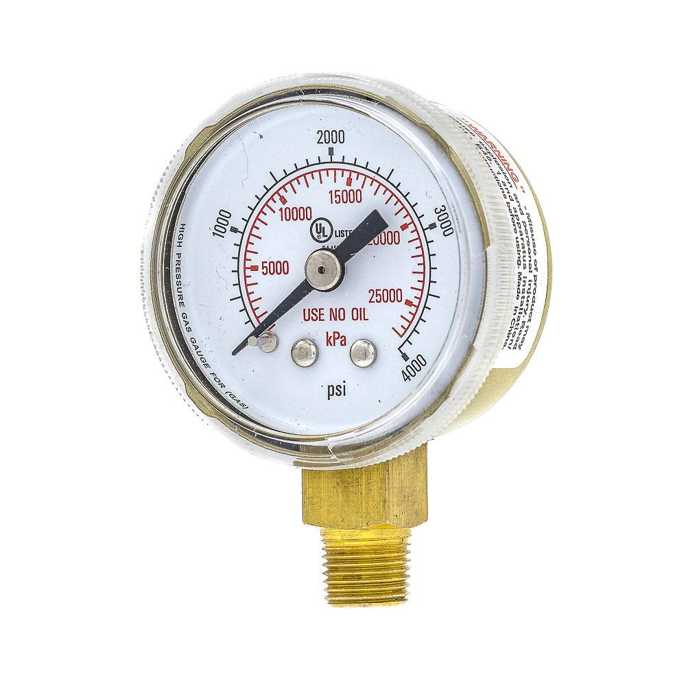 PIC Gauges 501D-UNO-158Q-C 0-4000 PSI, UL