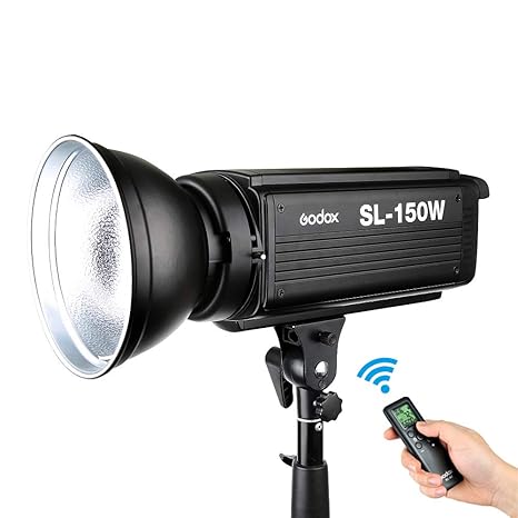Godox 150W LED-Videoleuchte SL-150W, Bowens Mount 5600K 20000LUX, Studio-LED-Videolampen für DSLR-Kameras usw. (Weißlichtvers