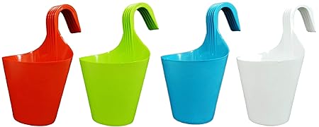 Khoji Glory Hook Pot for Railings- Set of 4