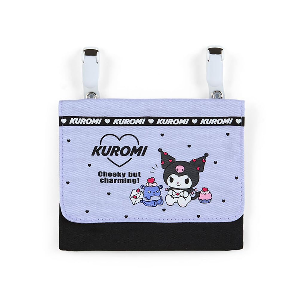 サンリオ(SANRIO) サンリオ ポケットポーチ クロミ クロミちゃん kuromi 11×14×3cm ポケットポーチ キャラクター 989631 SANRIO商品画像