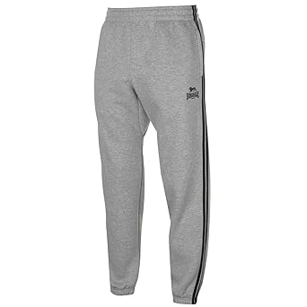 Lonsdale Herren 2 Streifen Jogginghose Taschen Kordelzug