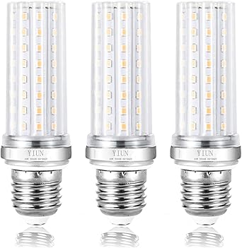 yiun e27 bombillas vela del led 20w led candelabro bombillas 150 equivalente watt 1800lm blanco calido 3000k lampara led no regulables paquete de