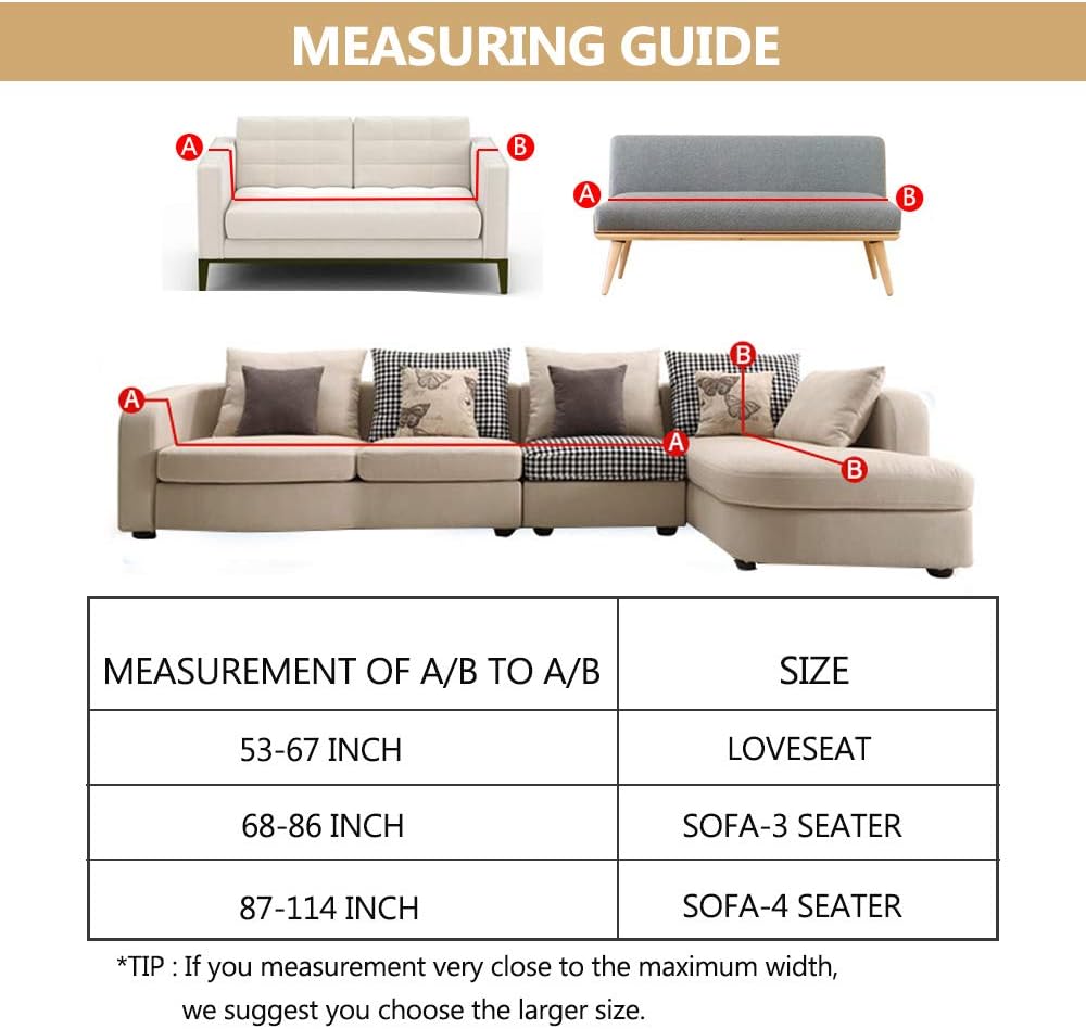 Eunzel Stretch Sofa Covers,Loveseat Slipcovers with Elastic Bottom,Slip Resistant Furniture Protector(Loveseat,Navy): Home & Kitchen