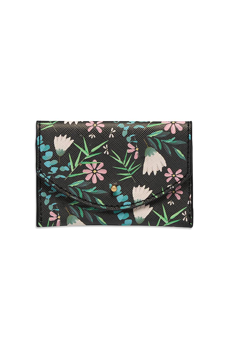 Estella Bartlett Dark Floral Envelope Card Holder