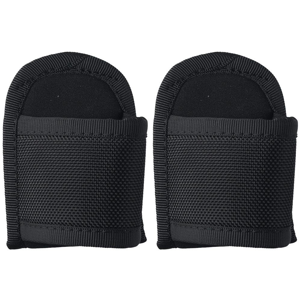 Upluckey Flashlight Torch Cover 2PCS Nylon Portable Black Flashlight Holder Pouch Outdoor Tool Hanging Bag