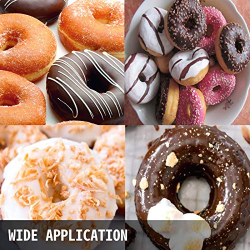 VBENLEM 110V Commercial Waffle Maker Donut Machine with 6 Holes Double-Sided Heating 50-300℃ Electric Doughnut Maker Machine 1550W Non-stick Teflon-Coating for Professional Kitchen or Snack Bar - Thumbnail 7