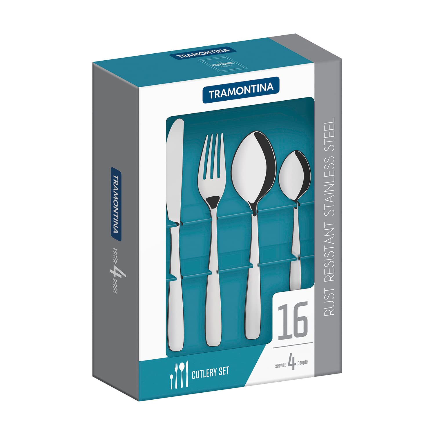 Tramontina Stainless Steel Cutlery Set (16 Pcs.)