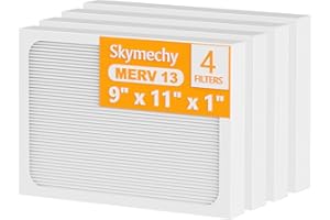 SKYMECHY 9 x 11 x 1 MERV 13 Replacement Dehumidifier Filter Compatible with Santa Fe Compact70, Ultra70, Element, Compact2, UA 65H Dehumidifier Models, 4 Pack