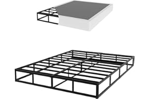 YORMDMO 9 Inch Queen Box Spring, High Profile Queen Size Box Spring Only, Sturdy Metal Frame Mattress Foundtion, Easy Assembly, Noise-Free