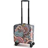 Hardside Luggage Mini Adair Spinner Suitcase, Leaf Me Not Paisley Dark Slate, One Size