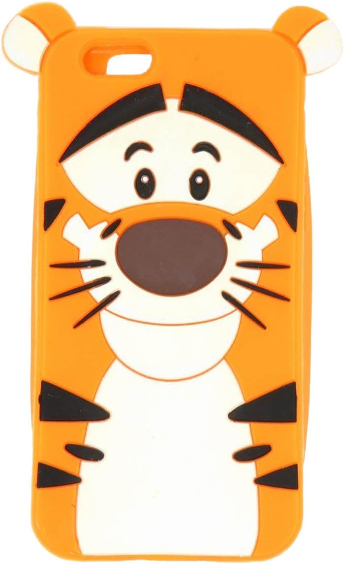 iPhone 7 Plus Case,iPhone 7 Plus Cartoon Case,iPhone 7 Plus Silicone Cover,WGOOD 3D Tigger Protective Soft Silicon Rubber Skin Case for Apple iPhone 7 Plus 2016
