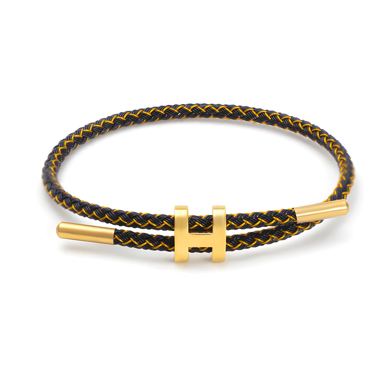 Bracelet with Adjustable Design Polished H Shape