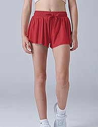 3 Pack Girls Flowy Shorts with Spandex Liner 2-in-1