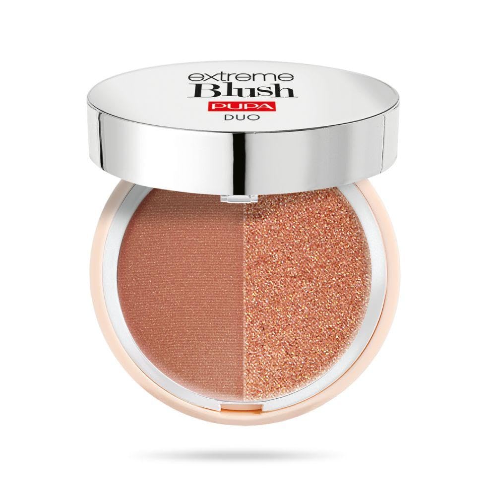 Pupa Milano Extreme Blush Duo - 120 Radiant Caramel - Glow Spice For Women 0.141 oz Blush