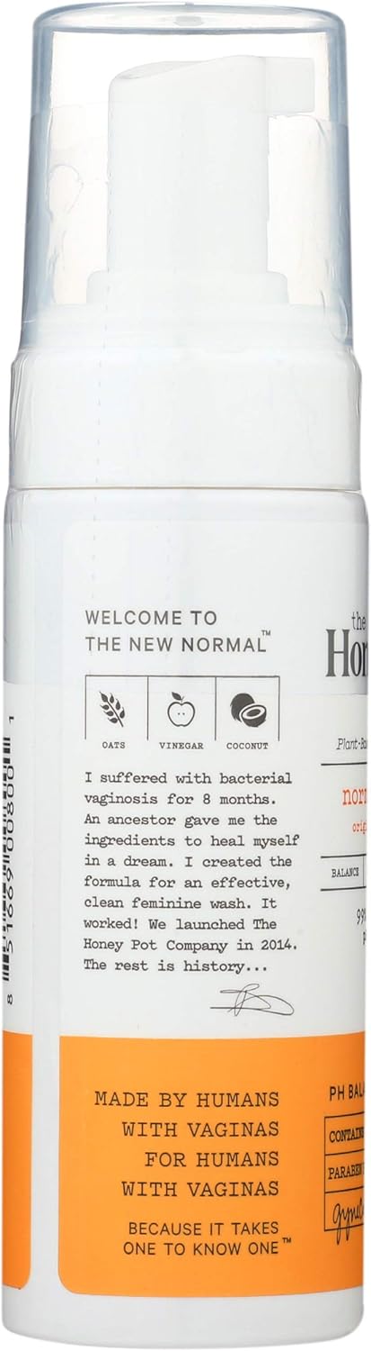 The Honey Pot - Normal Foaming Wash - Feminine Cleanse - 99% Natural - Herbal Formula - NO Artificial Fragrance - Parabens - Carcinogens - Sulfates - Dioxides - 5.5 Fl Oz: Health & Personal Care