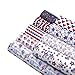 David accessories Fourth of July Independence Day Flags Printed Faux Leather Sheets Synthetic Leather Fabric 9Pcs 8