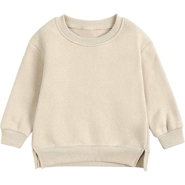Toddler Girls & Boys Cotton Crewneck Sweatshirt - Long Sleeve Pullover, Cute Print, Pink 5T