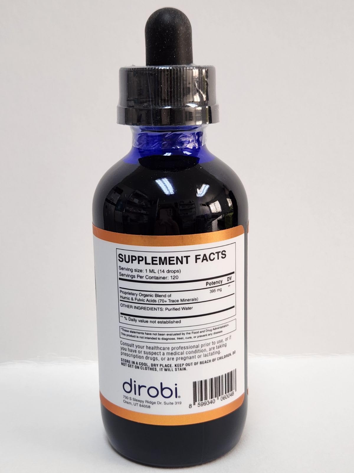 Dirobi Mimi's Miracle Minerals Fulvic Acid Humic Acid - Mineral Blend Drops Supplement, Liquid Trace Minerals 70 Ionic Minerals - Organic Plant Derived (2 oz 60 Day Supply)