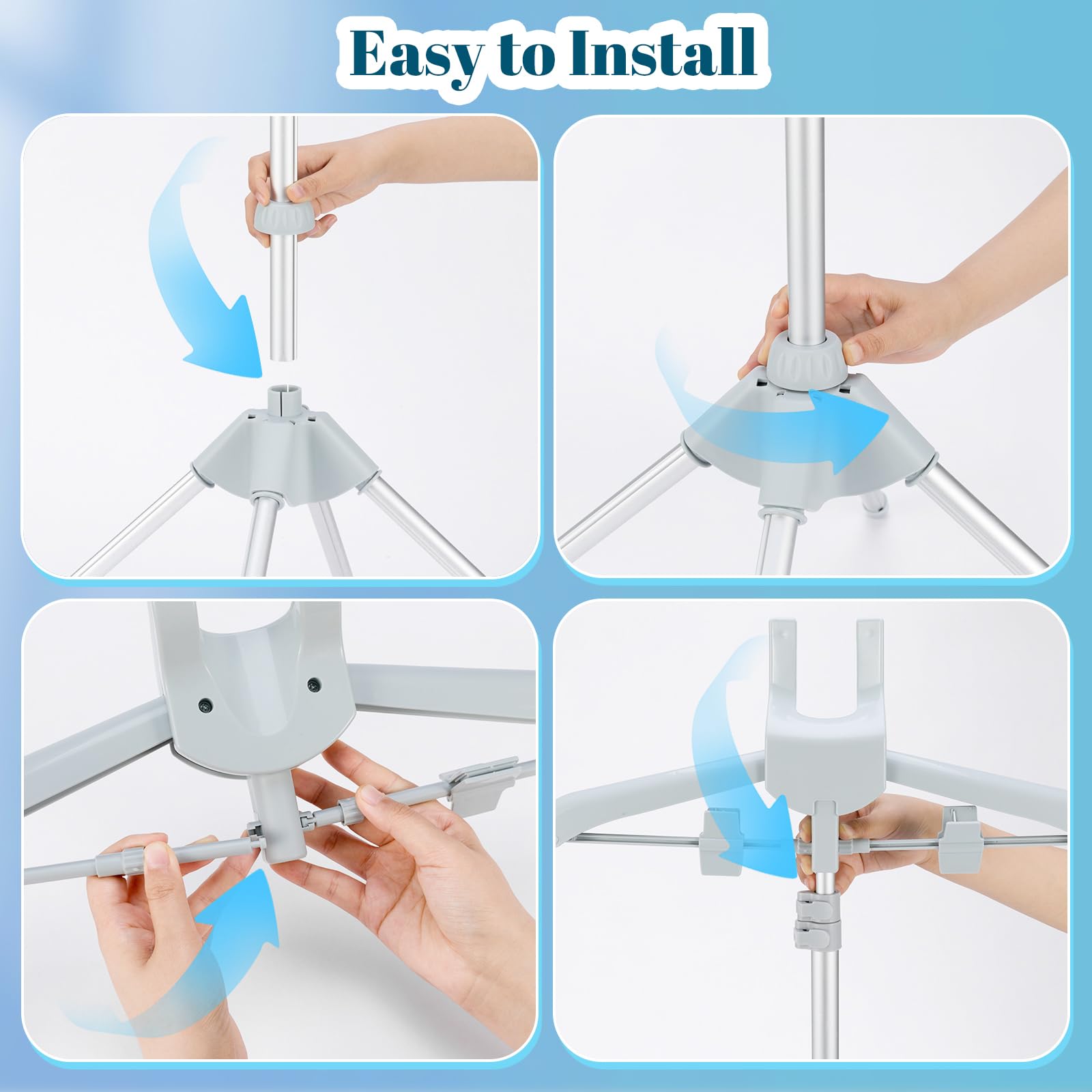 CINPIUK Garment Steamer Rack & Garment Ironing Glove for Steaming Clothes, Adjustable StandingGarment Hanger Handled Mini Ironing Board, Hanging Steamer Ironing Accessories for Clothes, Grey