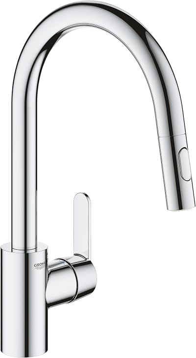 GROHE Get Kitchen Sink Pull-Out Mixer Tap 360° Swivel 381mm Chrome