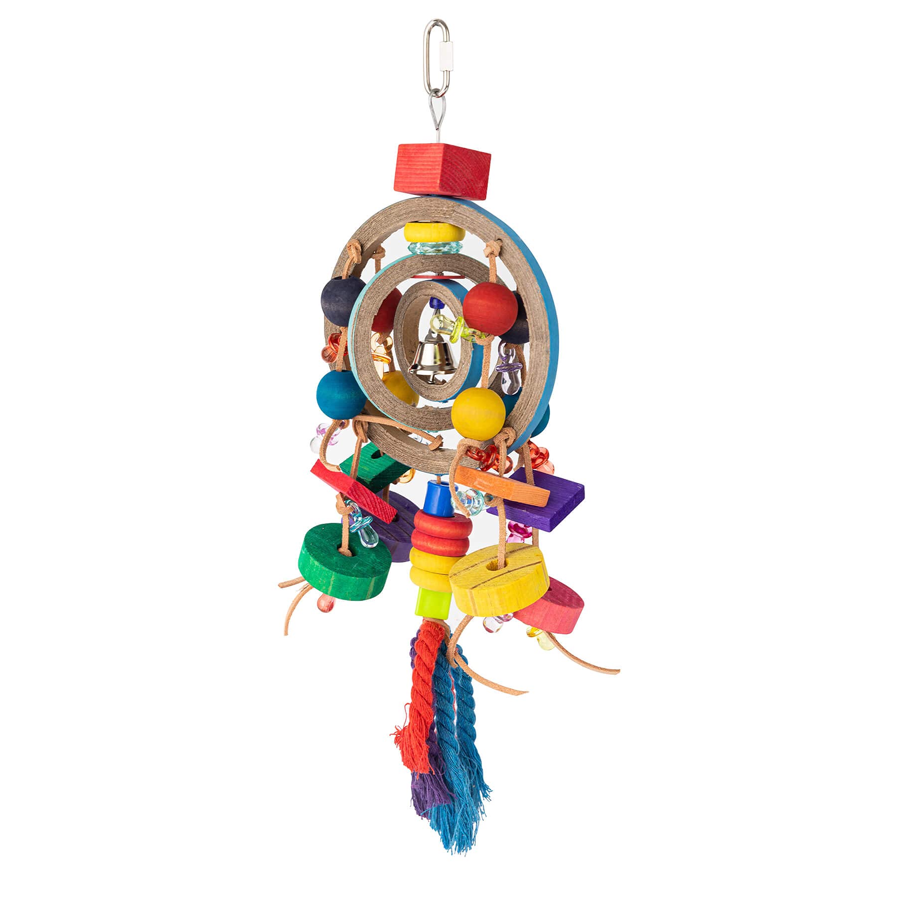 Busy Bagel Chew & Preen Hanging Parrot Toy