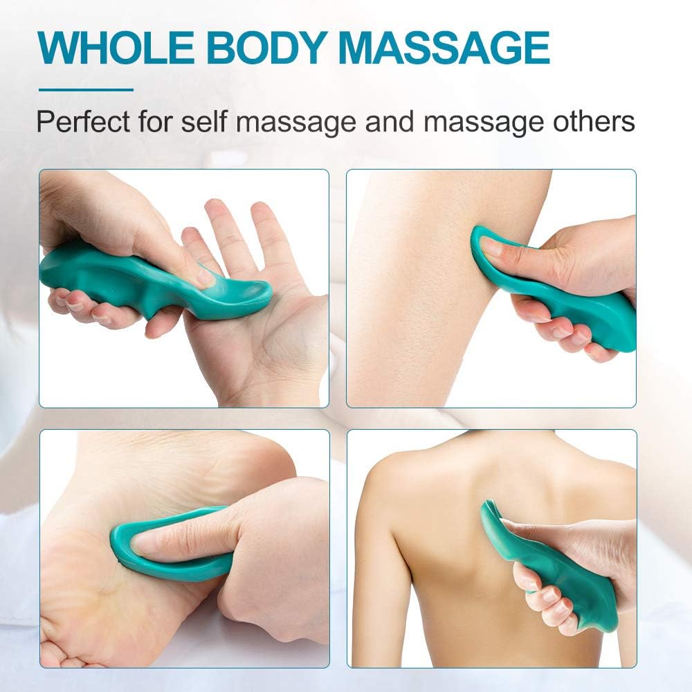 Kimihome Thumb Massager, 2-in-1 Finger Roller Massager, 2 Pieces of Self Massage Tools and Thumb Savers, Dual-Sided Hand Massage Roller Tool for Stress and Hand Pain Relief: Health & Personal Care