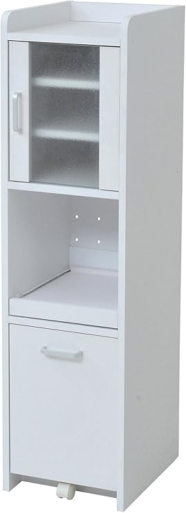 Amazon Jkプラン 隙間収納 キッチン ミニ 食器棚 キッチン家電収納 家電ラック 家電収納棚 幅30 高さ 1 Fkc 0645 Wh オープンシェルフ ラック オンライン通販