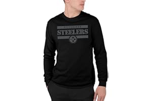 Junk Food x NFL - Team Stencil Block - Officially Licensed Adult Long Sleeve Fan T-Shirt for Men & Women
