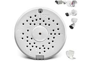 (ABS New) Security Camera Junction Box,Security Camera Bracket Outdoor,Plastic Waterproof Security Camera Mount Hide Cable Ju