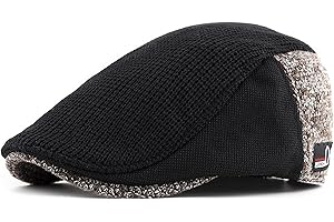 JAOAJ Men Flat Cap Newsboy Ivy Hat, Beret Cap Duckbill Hat, Driving Cap Hunting Hat