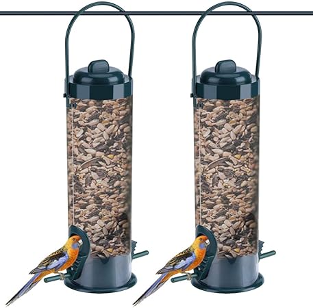 Amazon Com Pivby Wild Bird Feeder Long Tube Hanging Feeder With