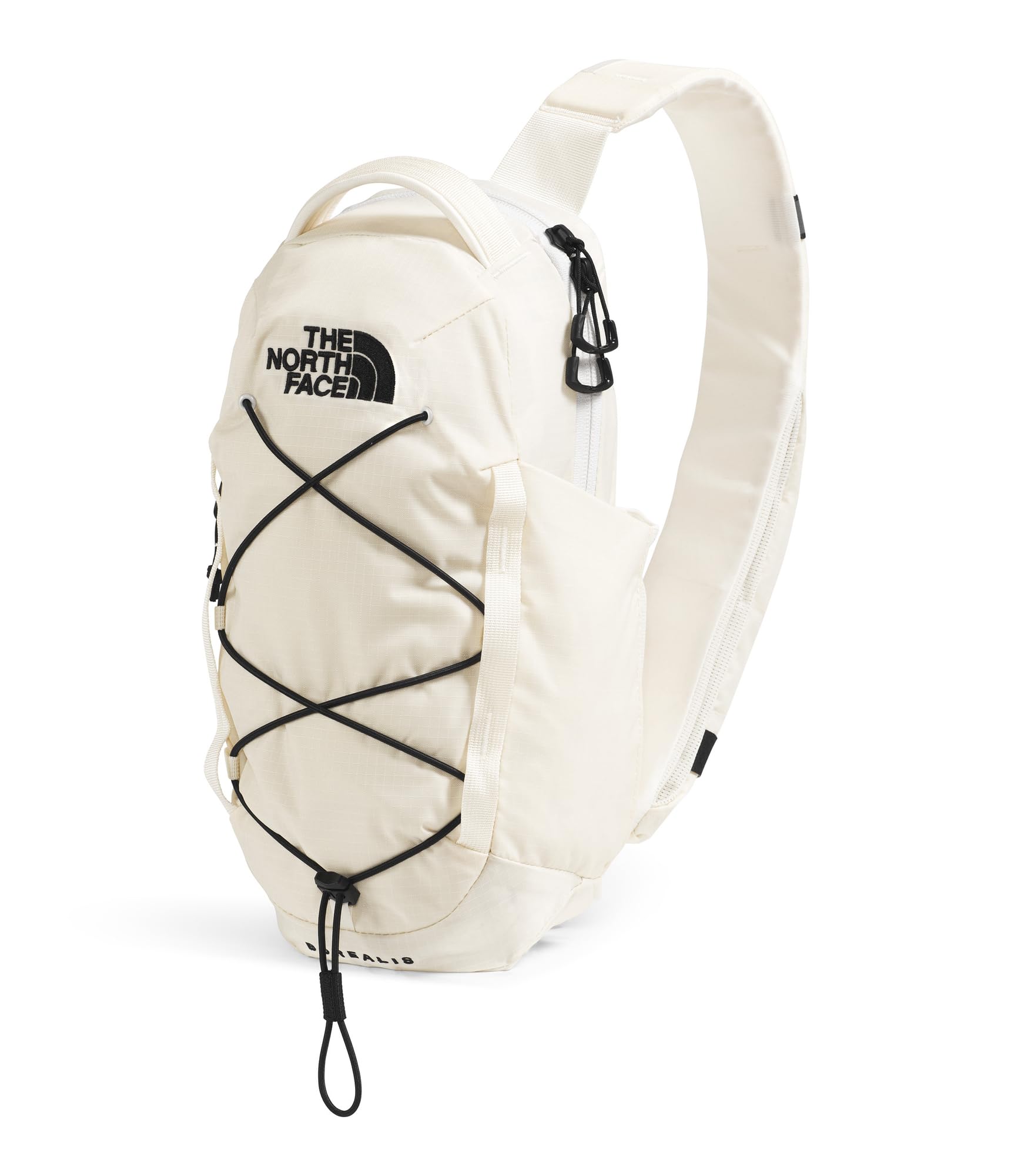 The North Face Borealis Sling Bag - Crossbody Bag, Water Repellent, Adjustable Strap, Multiple Compartments, Garnet Dark Heather/Garnet, One Size Image