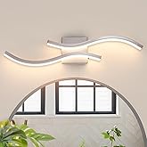 Vloitgol Bathroom Vanity Light Fixture, 26W 5CCT Dimmable Modern Led Bathroom Light Fixtures Over Mirror, LED Vanity Lighting Bar for Bathrooms (Brushed Nickel, 24inch)
