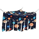 FULUE Guinea Pig Ferret Corner Hideout Fleece,Cage Decorations for Guinea Pigs Ferret Hammock Fleece Forest Hideout Suit for