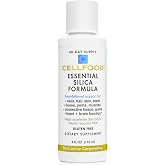 Cellfood Silica Anti-Aging Formula - 4 fl oz - Supports Healthy Bones, Joints, Hair, Skin, Nails, Teeth &amp; Gums - Easy to Absorb Liquid - Gluten &amp; Thiaminase Free, Non-GMO - 40-Day Supply